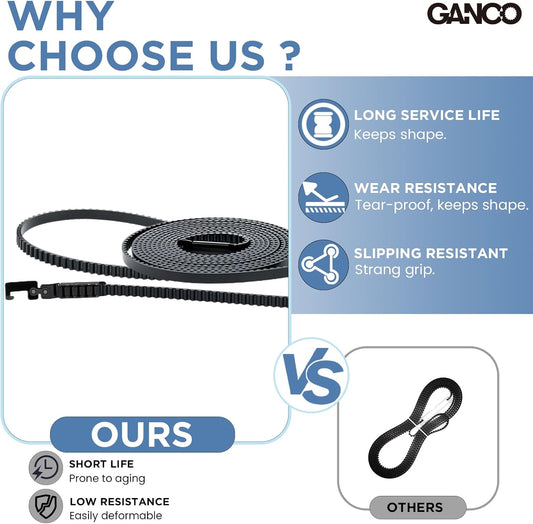 GANCO 41A5434-11A Garage Door Opener 234" Drive Belt Replacement Part for 7ft High Garage Doors Compatible with Chamberlain Liftmaster Sentex Wisper
