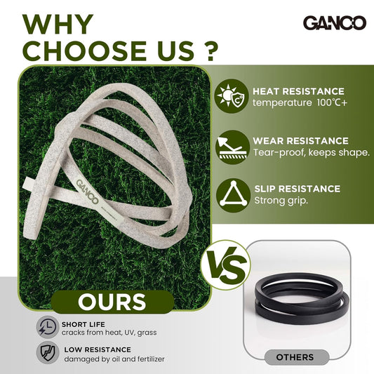 GANCO 954-05078 Deck Belt Replace 754-05078 Replacement Accessories for Cub Cadet ZT1 RZT 50 Inch Zero-Turn Mowers, 5/8 Inch x 143 1/2 Inch Lawn Mower Belt