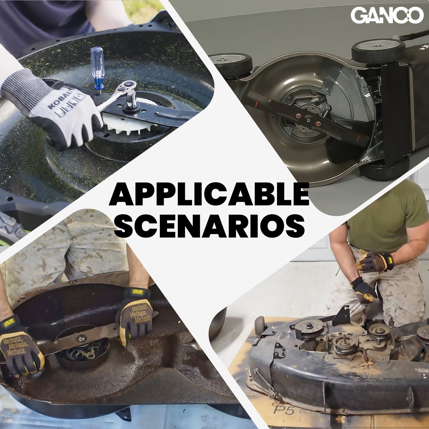 GANCO Precision Mower Blade Balancer Metal Balances Blades After Sharpening Fits to Most Lawn Mower Blades