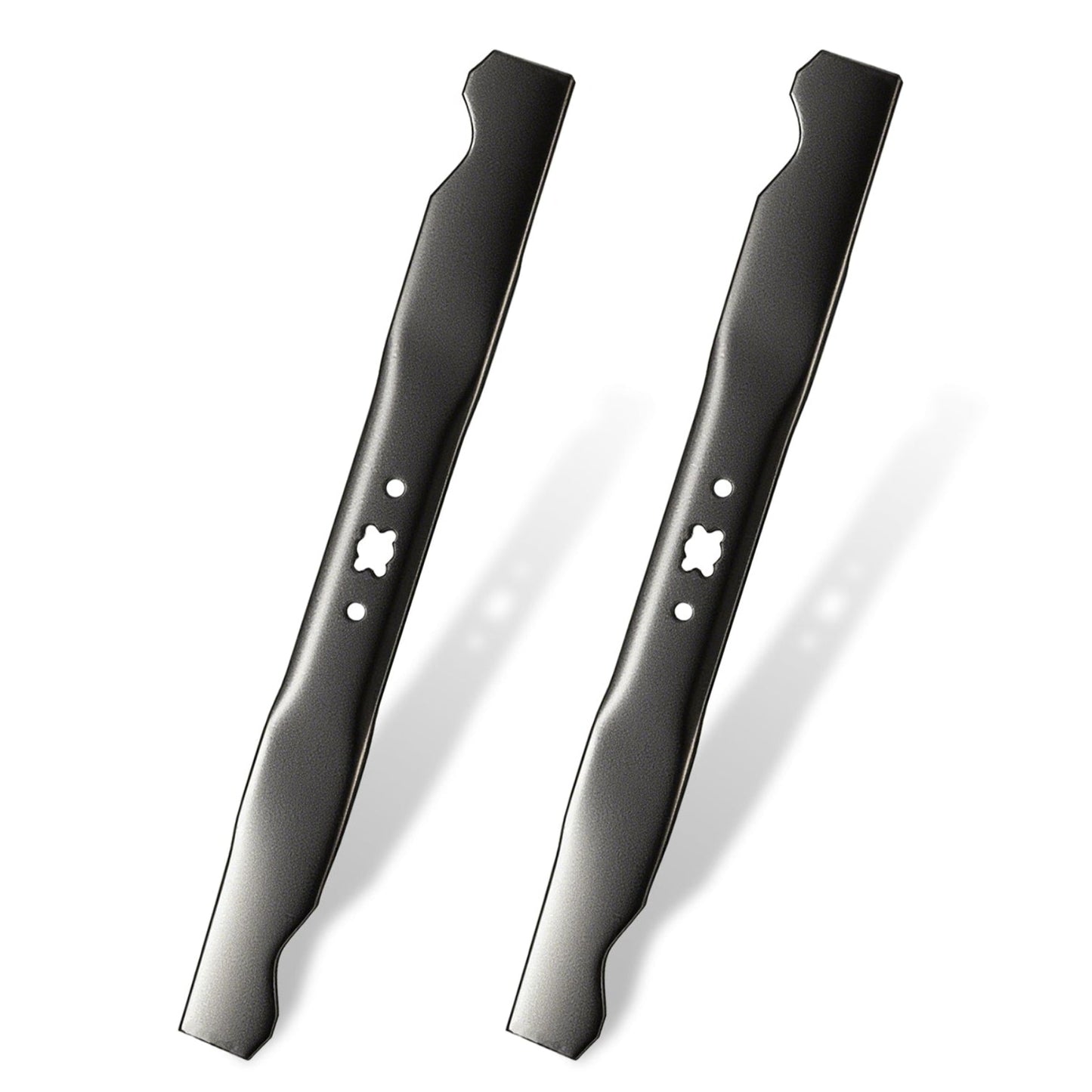 GANCO 942-0741A Mulching Blades 21 Inch Mower Deck Replacement Part for Troy Bilt Craftsman Cub Cadet Mower Accessories (Pack of 2 Lawn Mower Blades)