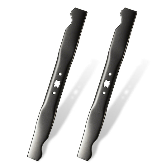 GANCO 942-0741A Mulching Blades 21 Inch Mower Deck Replacement Part for Troy Bilt Craftsman Cub Cadet Mower Accessories (Pack of 2 Lawn Mower Blades)