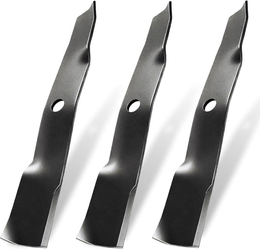 GANCO M145476 Mulching Blades for John Deere 48 Inch Mower GX255, GX325, GX335 Replacement Part Lawn Mower Accessories (Pack of 3 Lawn Mower Blades)