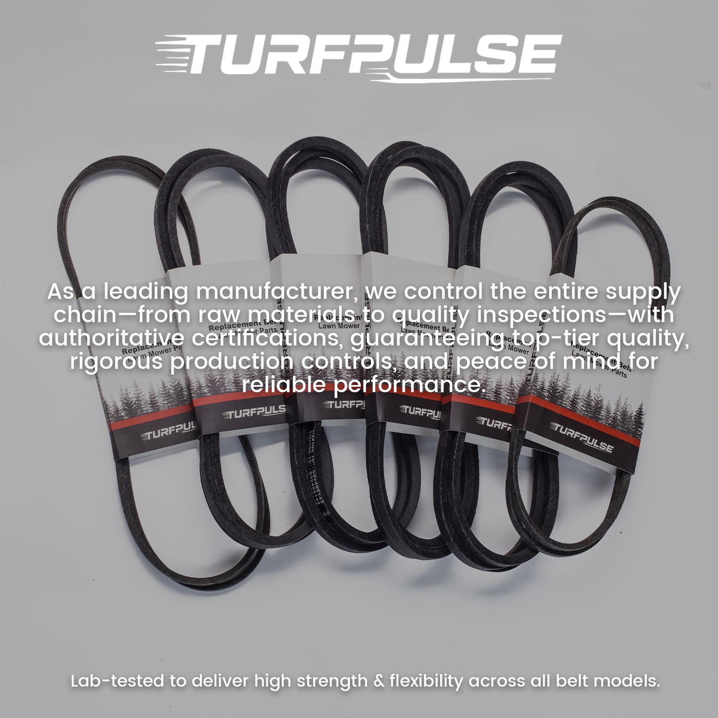TURFPULSE Lawn Mower Drive Belt Replace 62828 582935501 for AYP Roper Sears Replacement Part Accessories, 1/2 Inch x 70 Inch