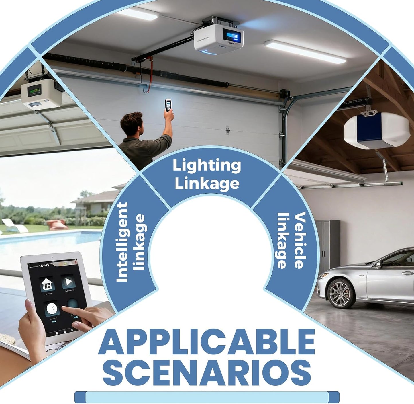 GANCO Garage Door Opener Drive Belt 41A5250-2 Replacement 308" Belt for 10ft Hight Garage Doors Compatible with Chamberlain Liftmaster Sentex Wisper