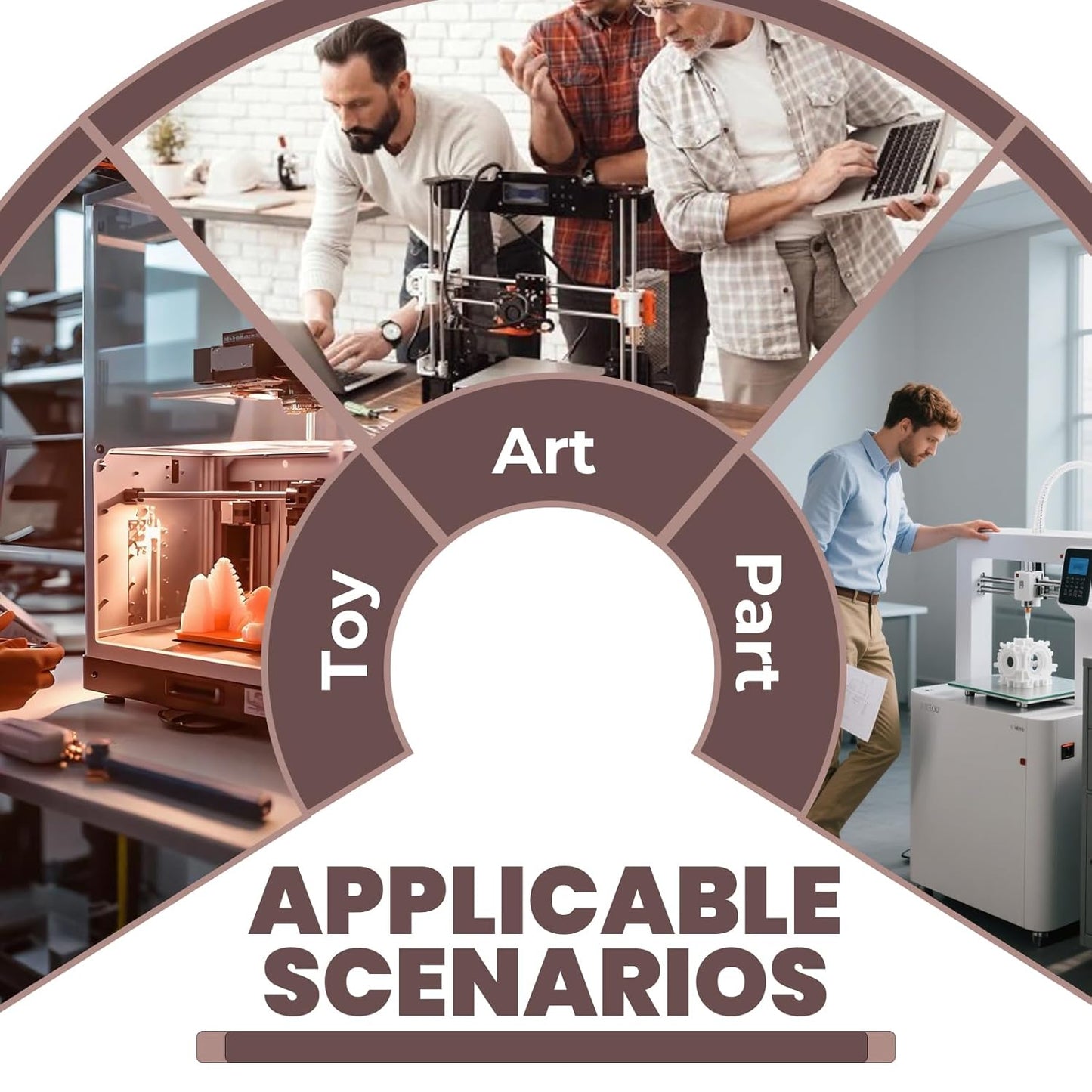 GANCO 5M GT2 Timing Belt 6mm Width 3D Printer Belt Replacement Part Compatible with Creality Ender 3 5 Pro Ender 5 CR-10 Serial 10S Anycubic Kobra Max Anet A8 CNC