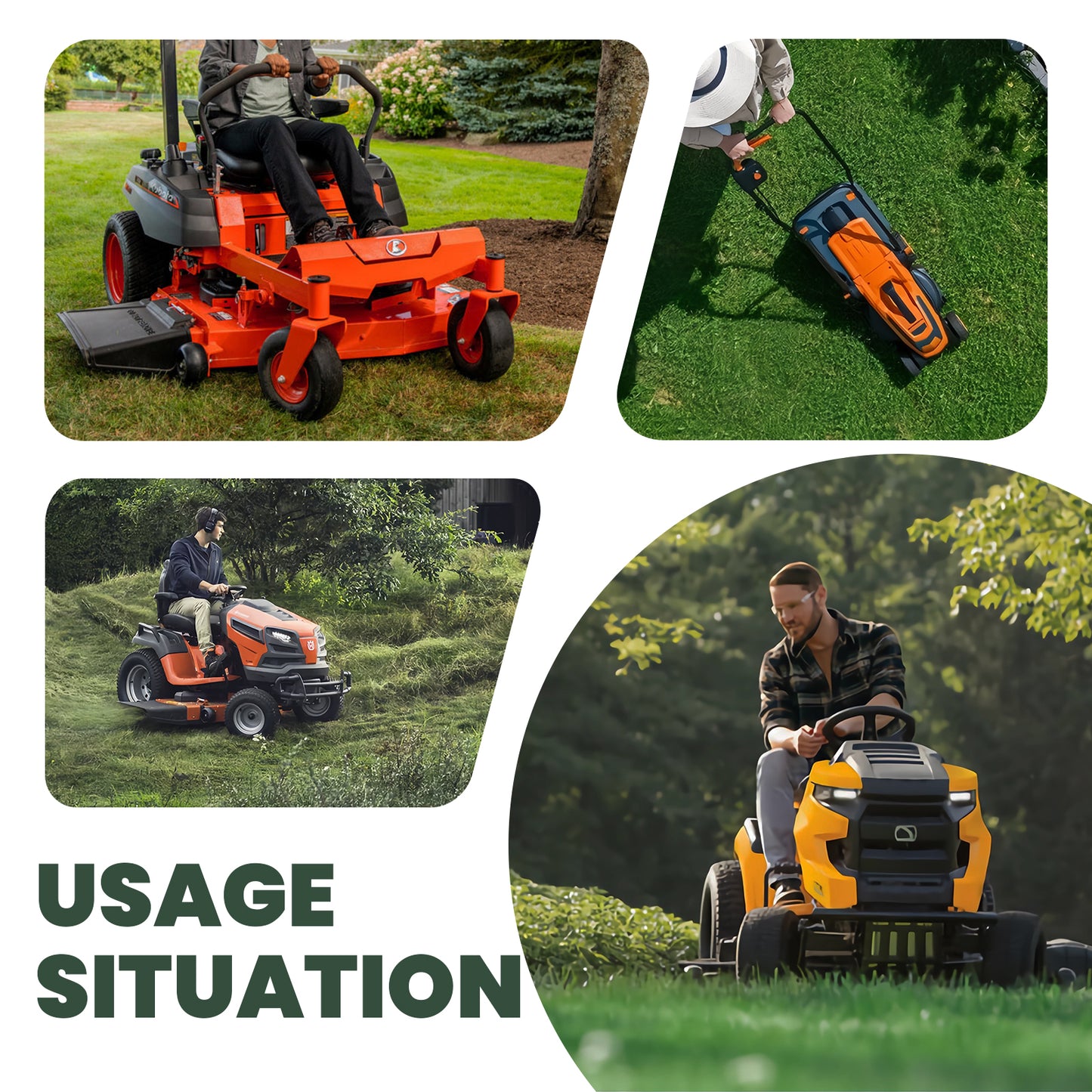 TURFPULSE Lawn Mower Deck Belt Replace 144200 532144200 131290 419271 for Husqvarna LTH130 YTH150 Replacement Part Accessories, 1/2 Inch x 88 Inch
